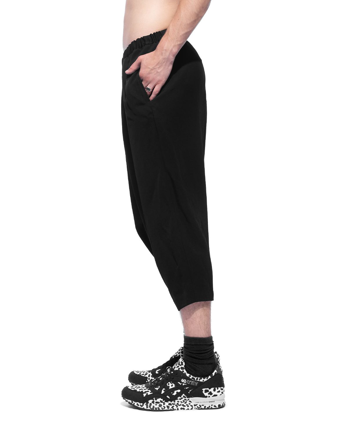 CDG Triacetate Balloon Pants Black