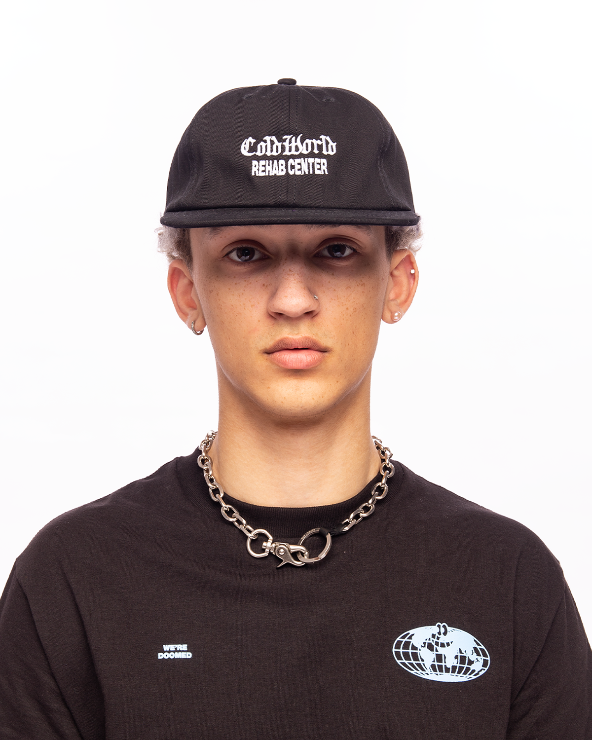 Rehab Unstructured 6 Panel Cap Black
