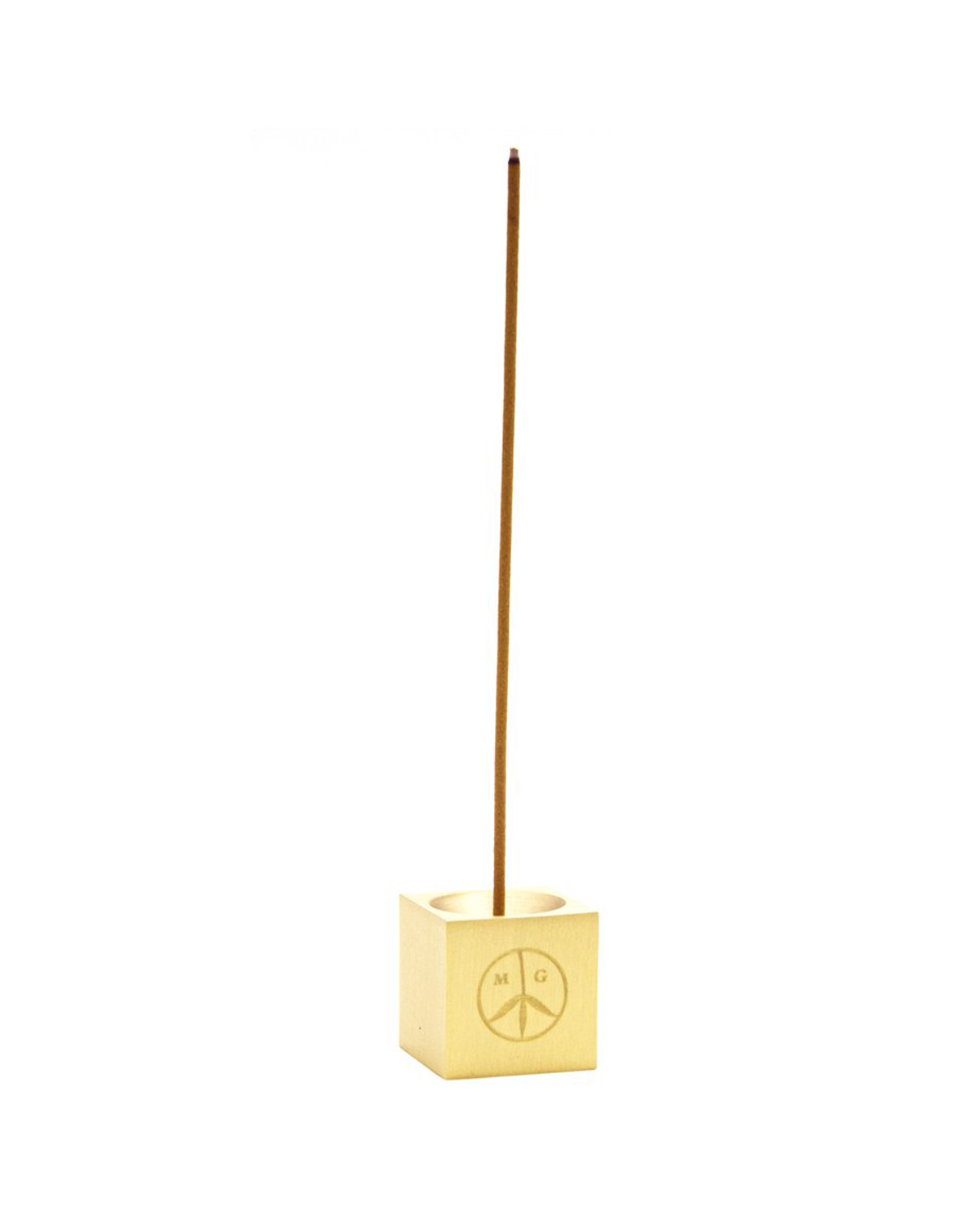 Cube Brass Incense Burner