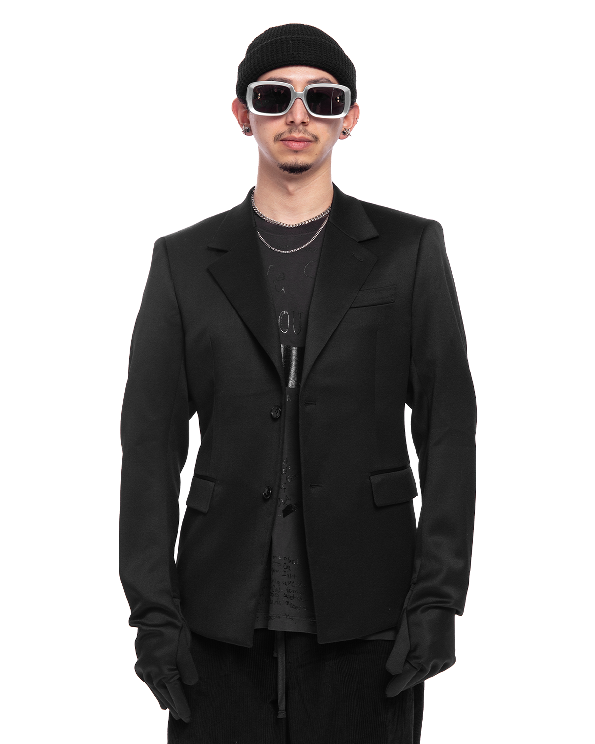 Glove Sleeve Tailored Jacket Black