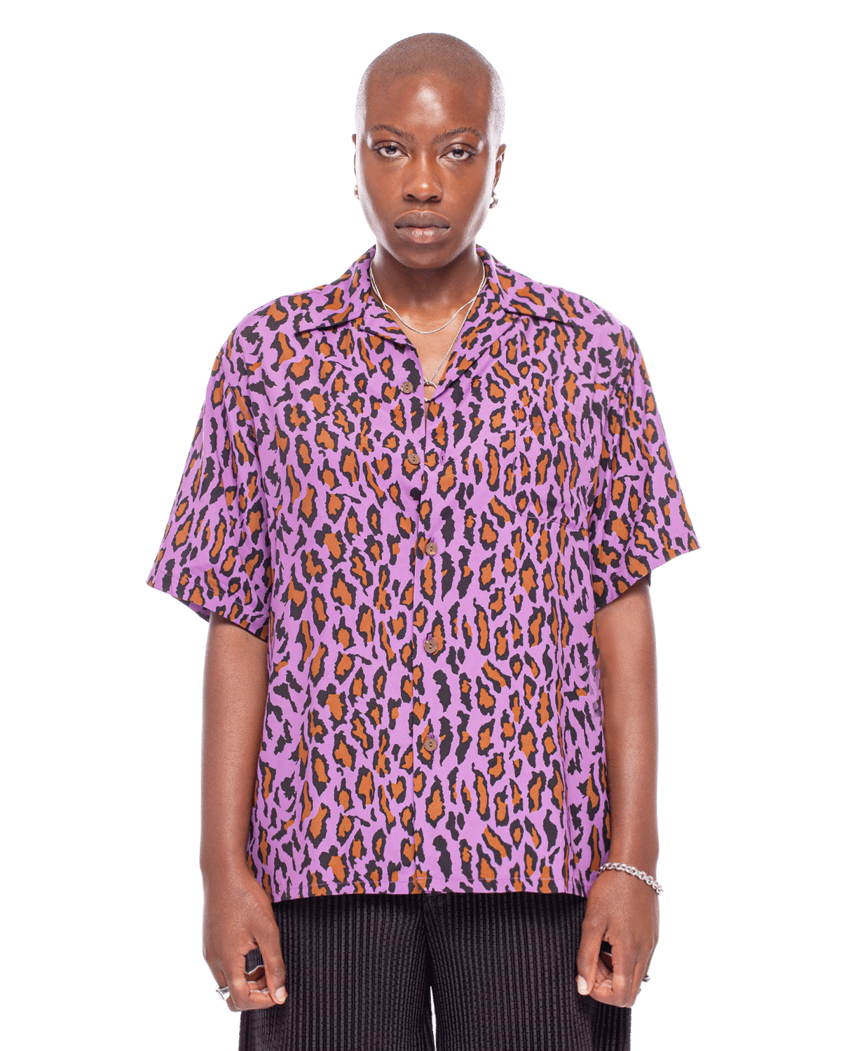 Hawaiian Shirt S/S (Type-6) Purple