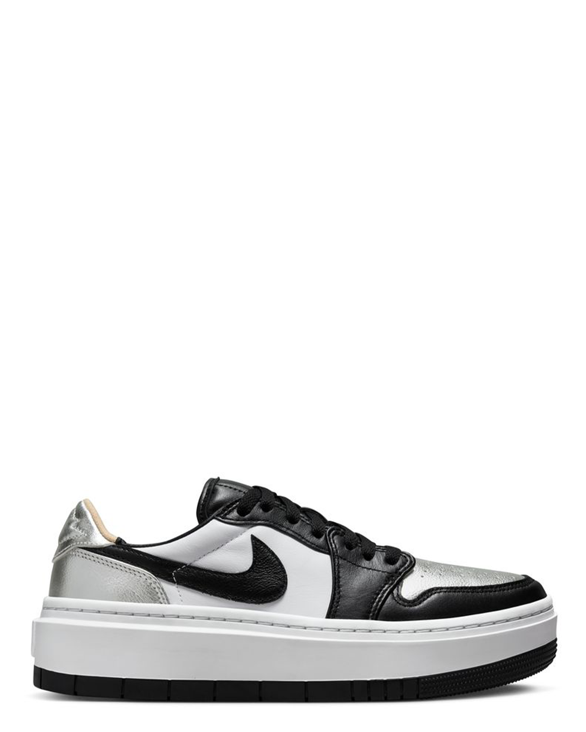 Wmns Air Jordan 1 Elevate Low Metallic Silver/Black/White
