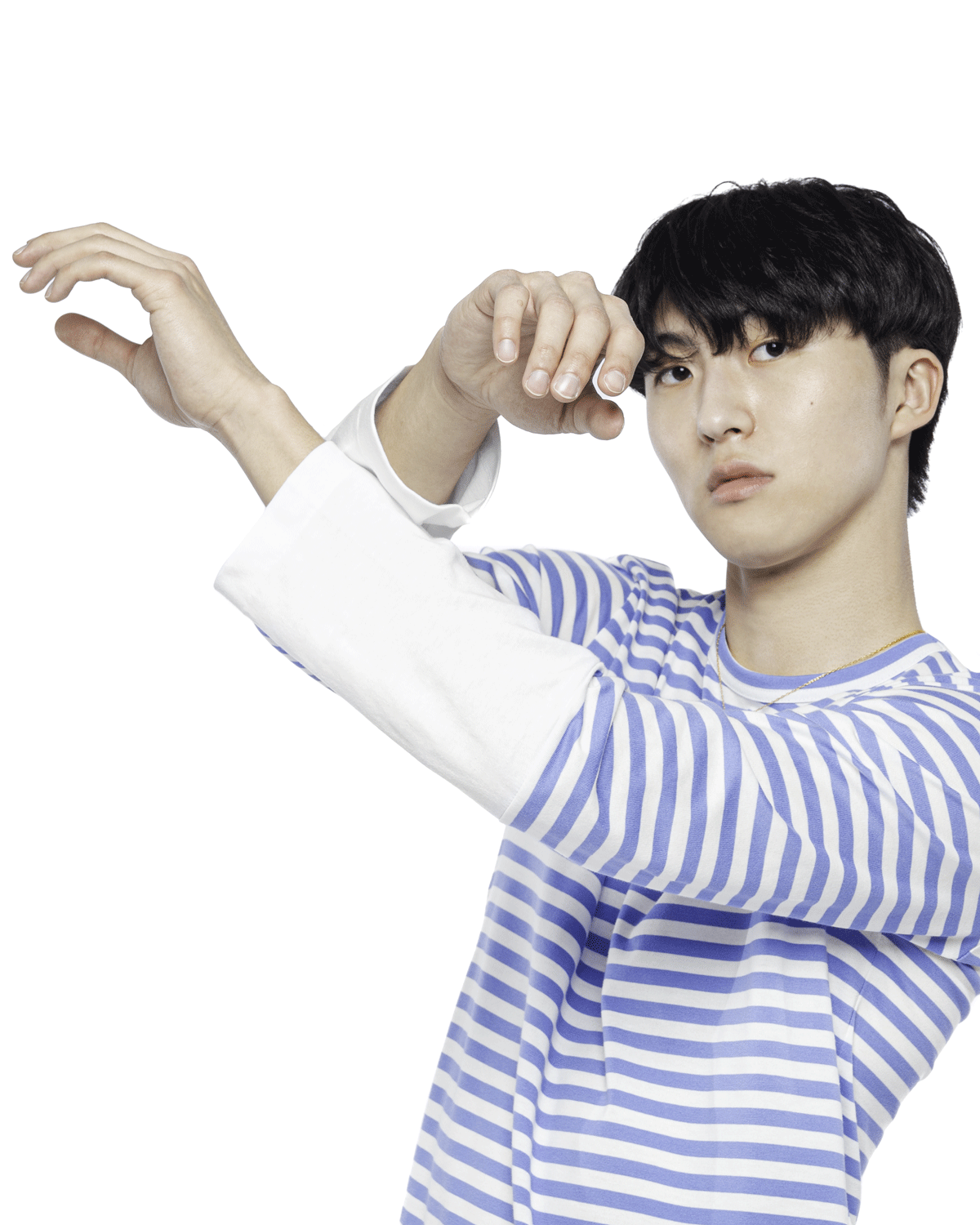PLAY Long Sleeve Blocked Stripes Blue