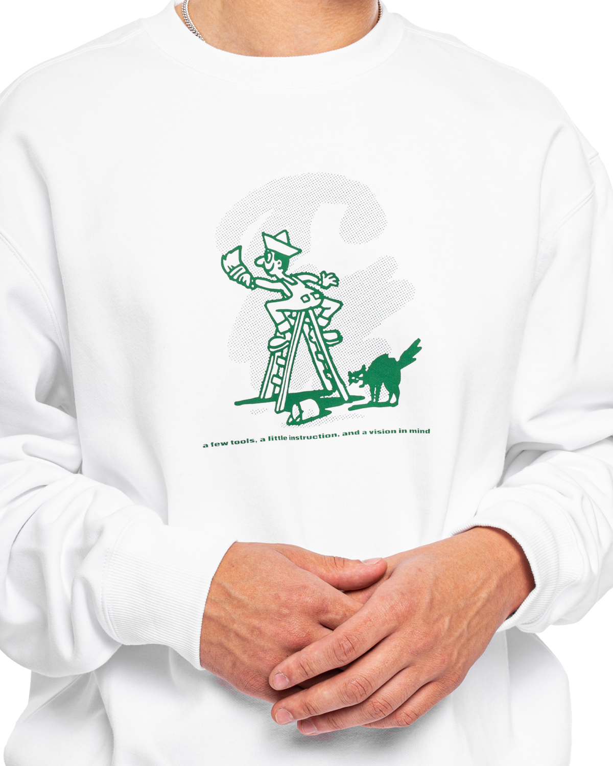 Lucky Painter Sweatshirt White