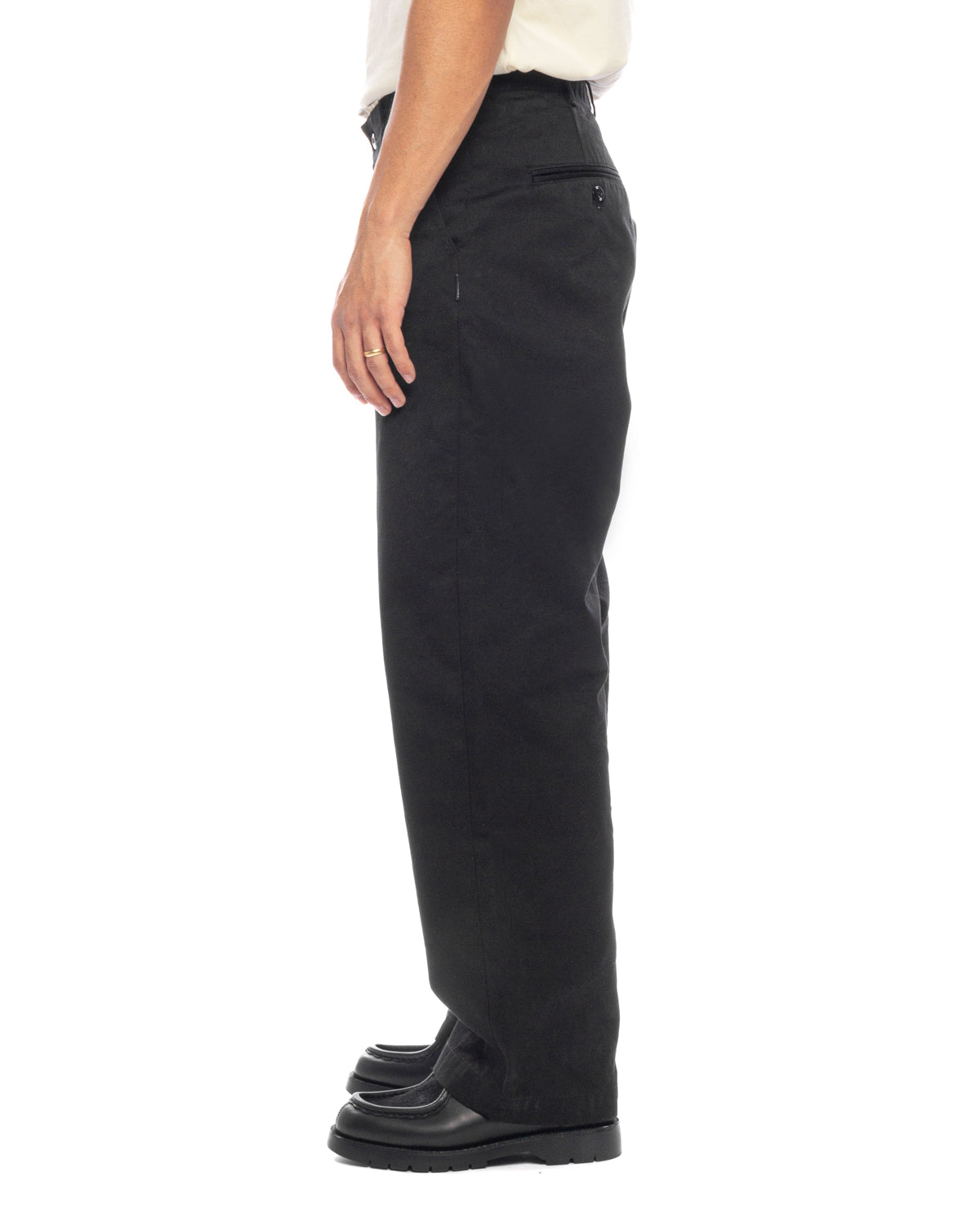 Classic Chino Pants Woven Cotton Black