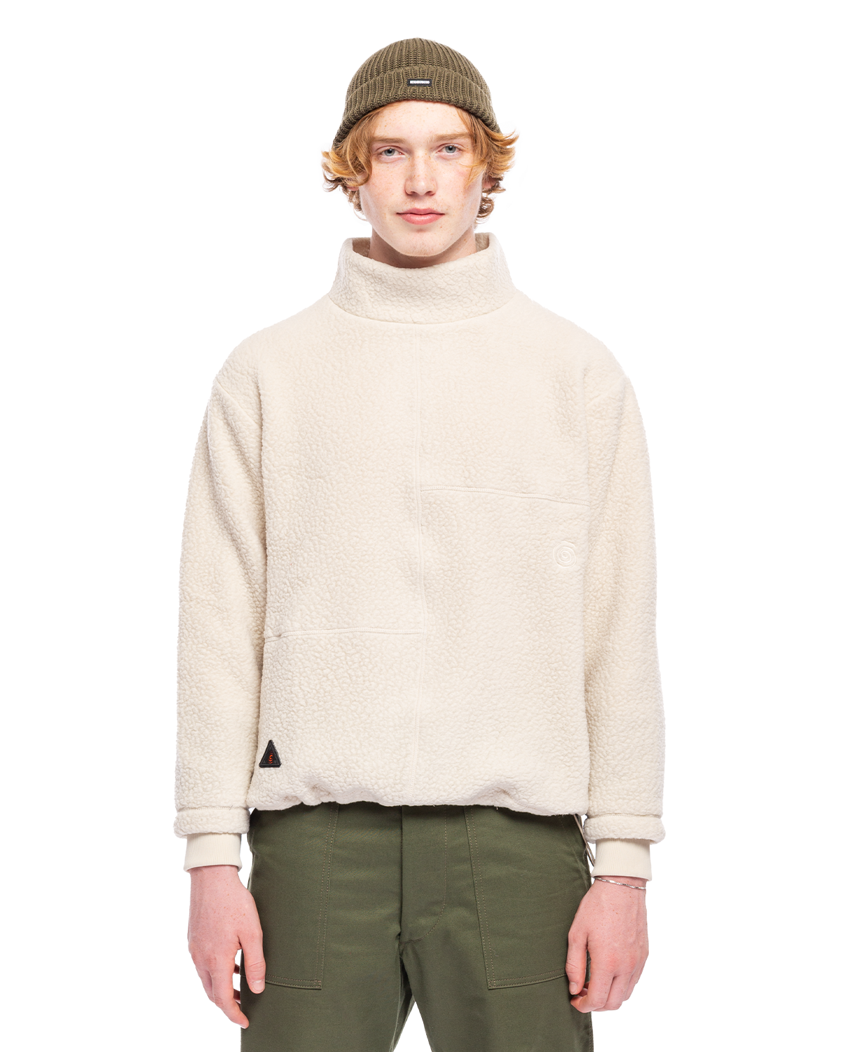 Aral Sea Recycled Sherpa Oversized Pullover Fog