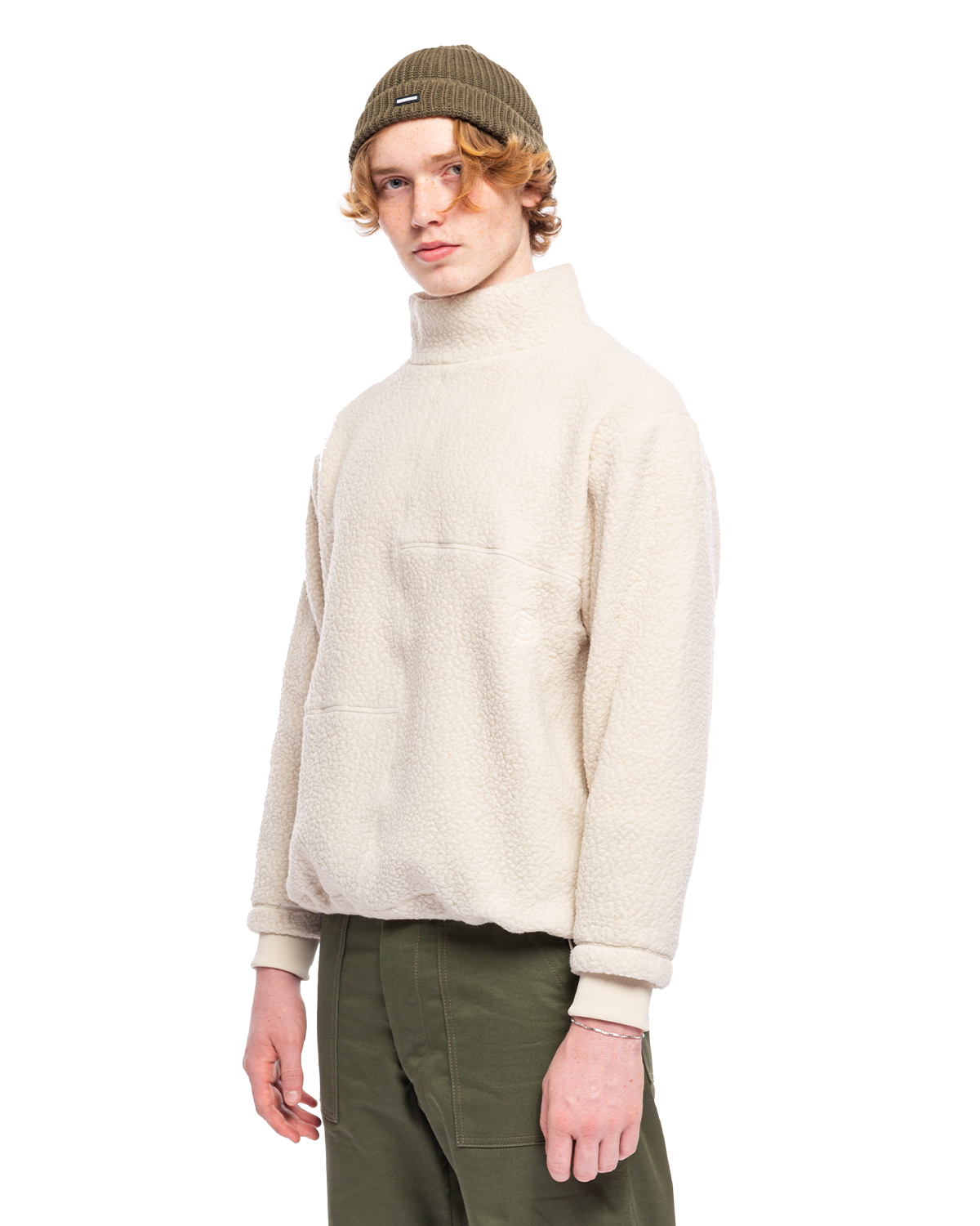 Aral Sea Recycled Sherpa Oversized Pullover Fog