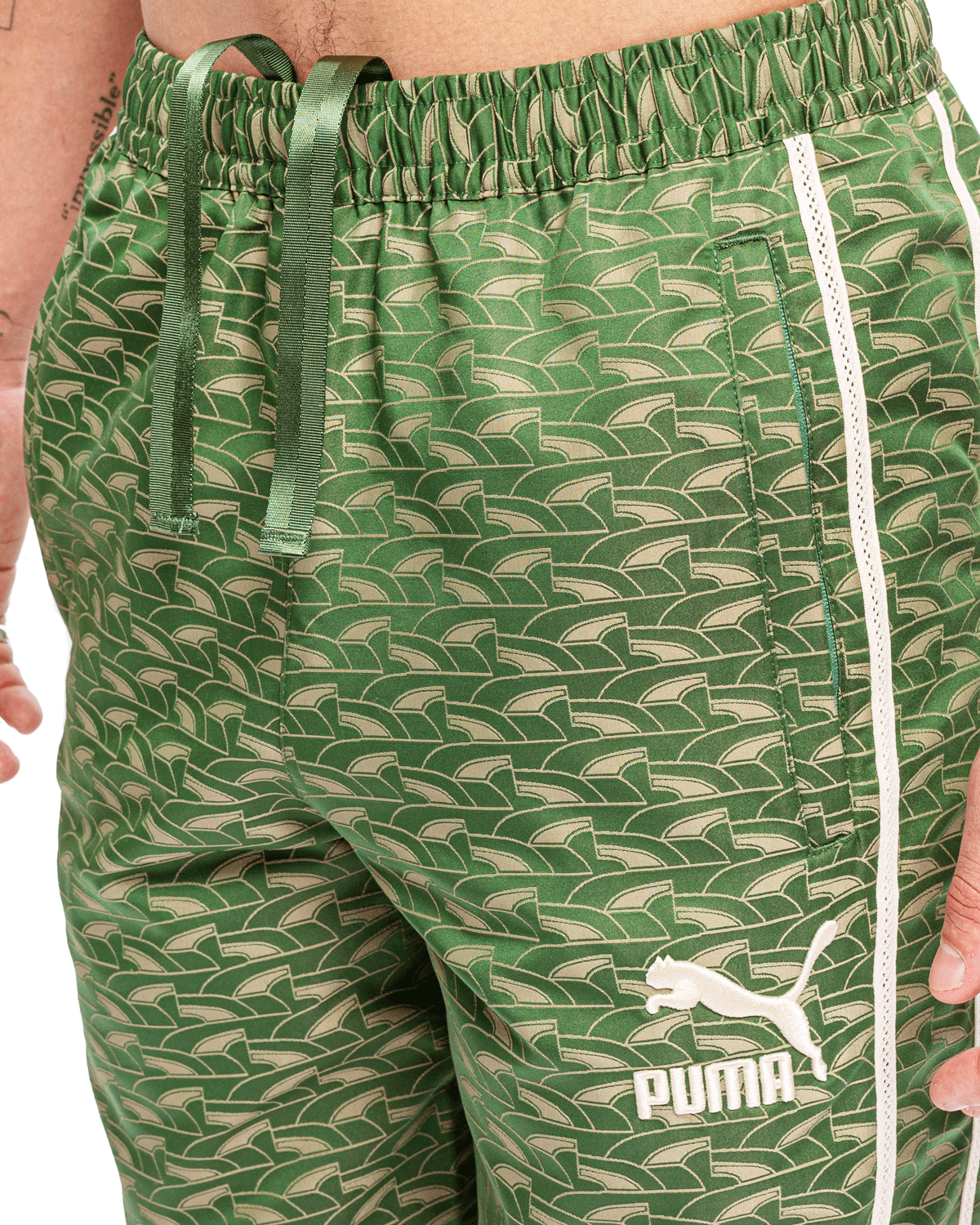 Players Lounge Woven Track Pants Deep Forest