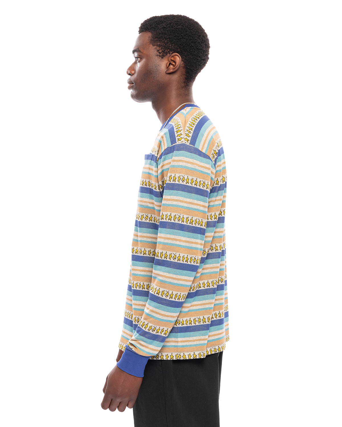 Jacquard Stars LS T-Shirt Knit Multicolor