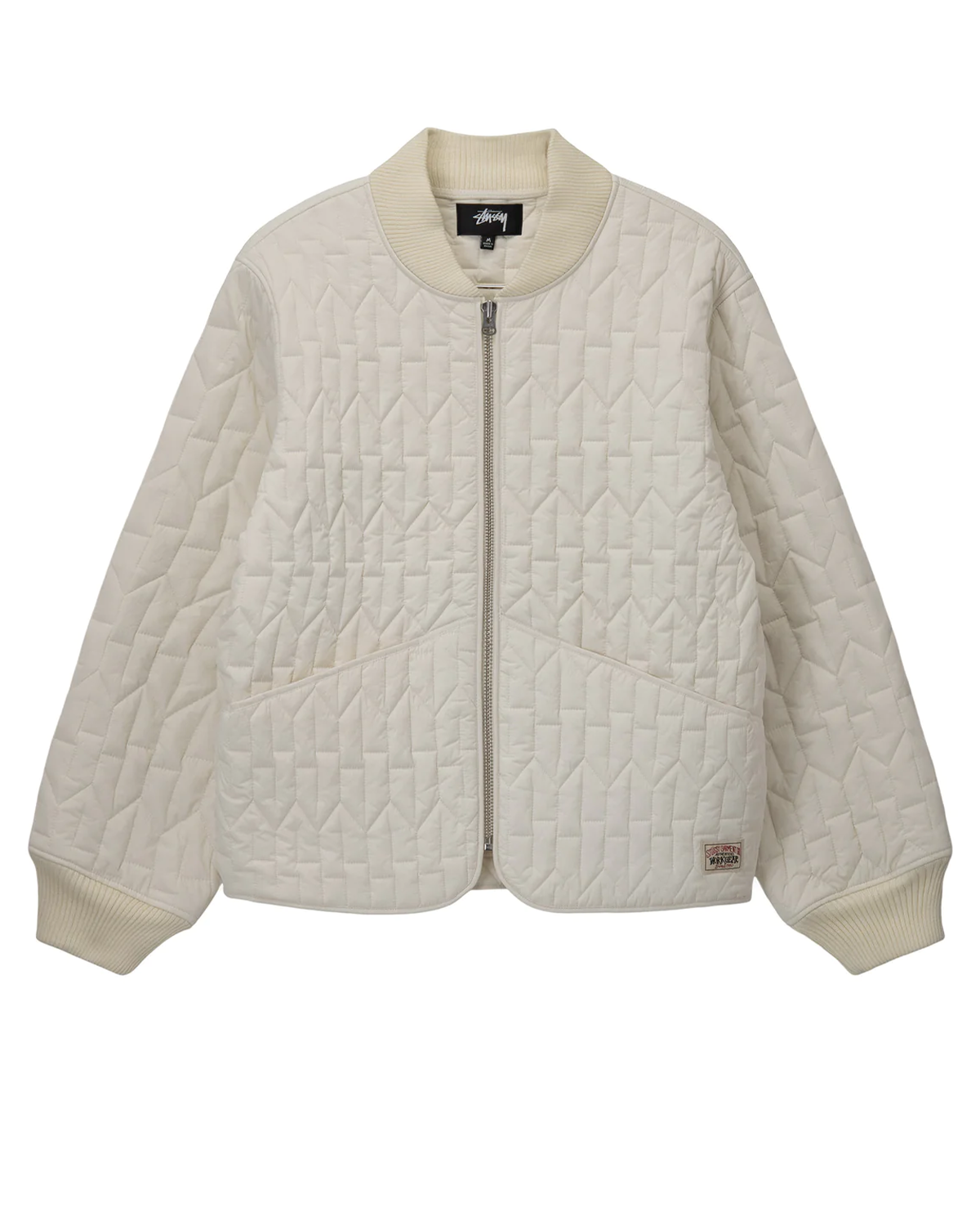 S Quilted Liner Jacket Cream