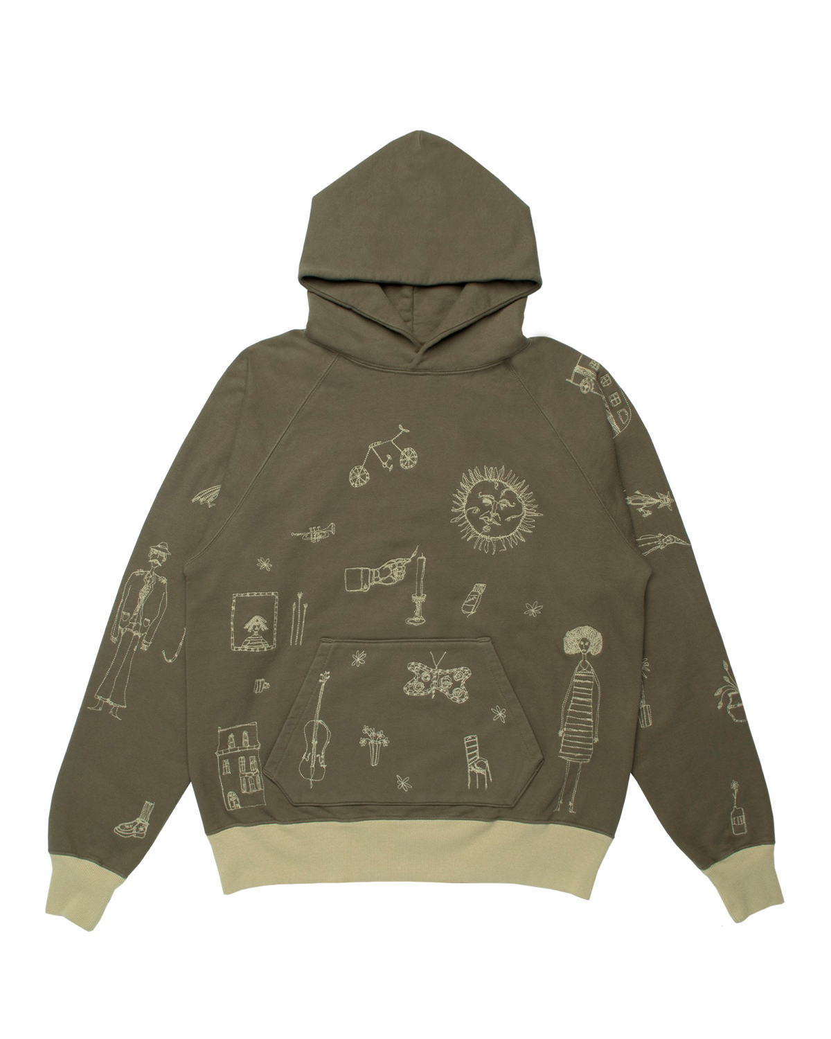 Traveling Band Hoodie Army Green
