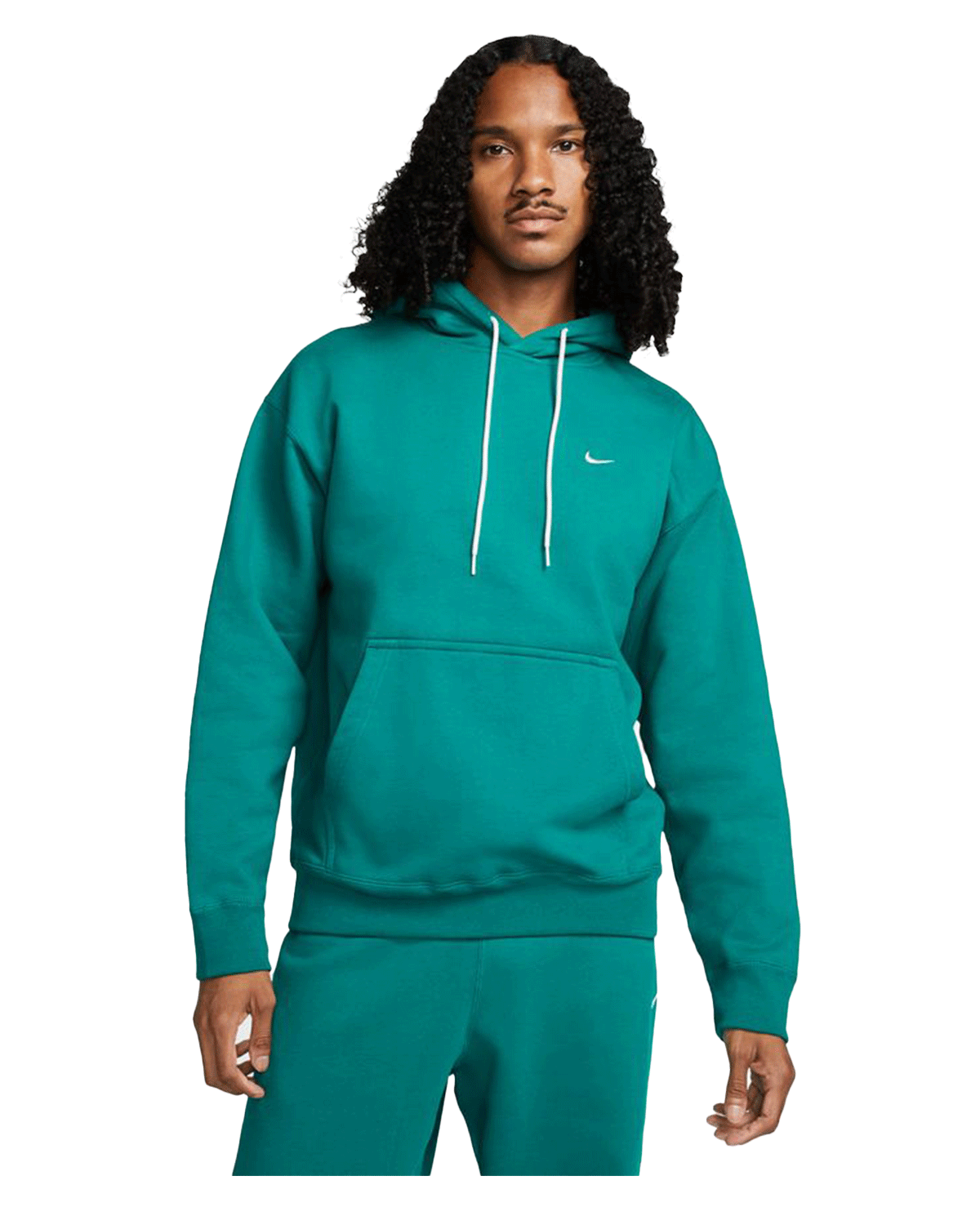 Solo Swoosh Fleece Hoodie Mystic Green