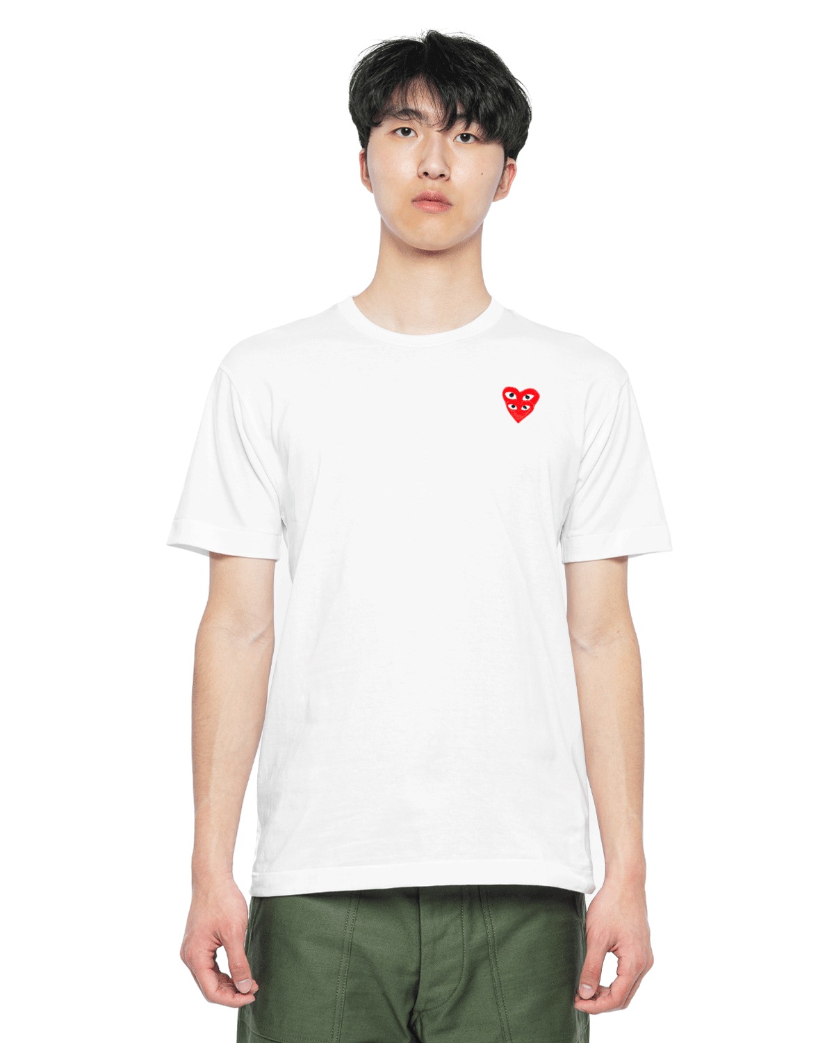 Comme Des Garcons PLAY Mens Eyes Heart T-Shirt Red - Polyvore  Luxury  brands fashion, Mens luxury fashion, Comme des garcons