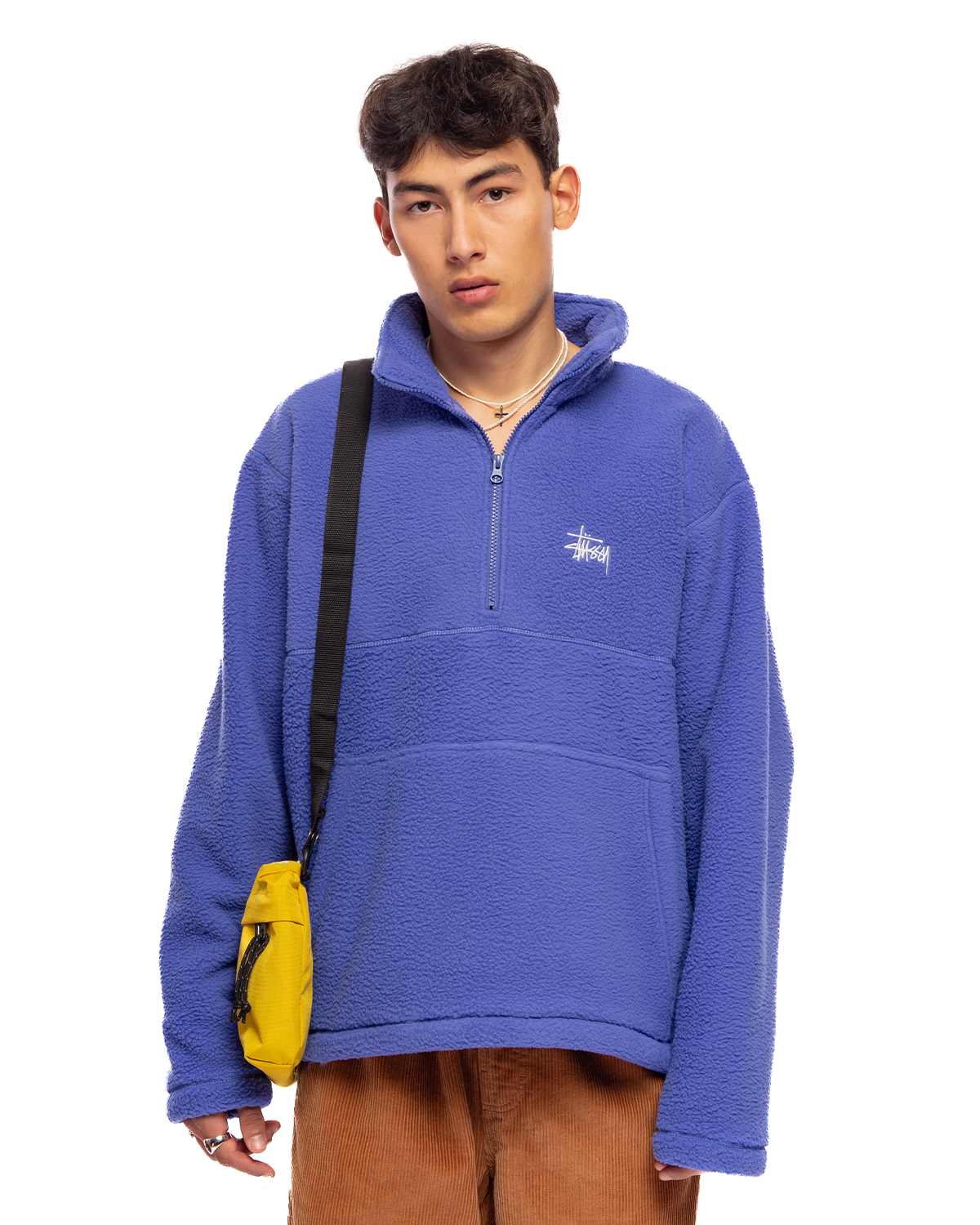 Half Zip Mock Neck Periwinkle
