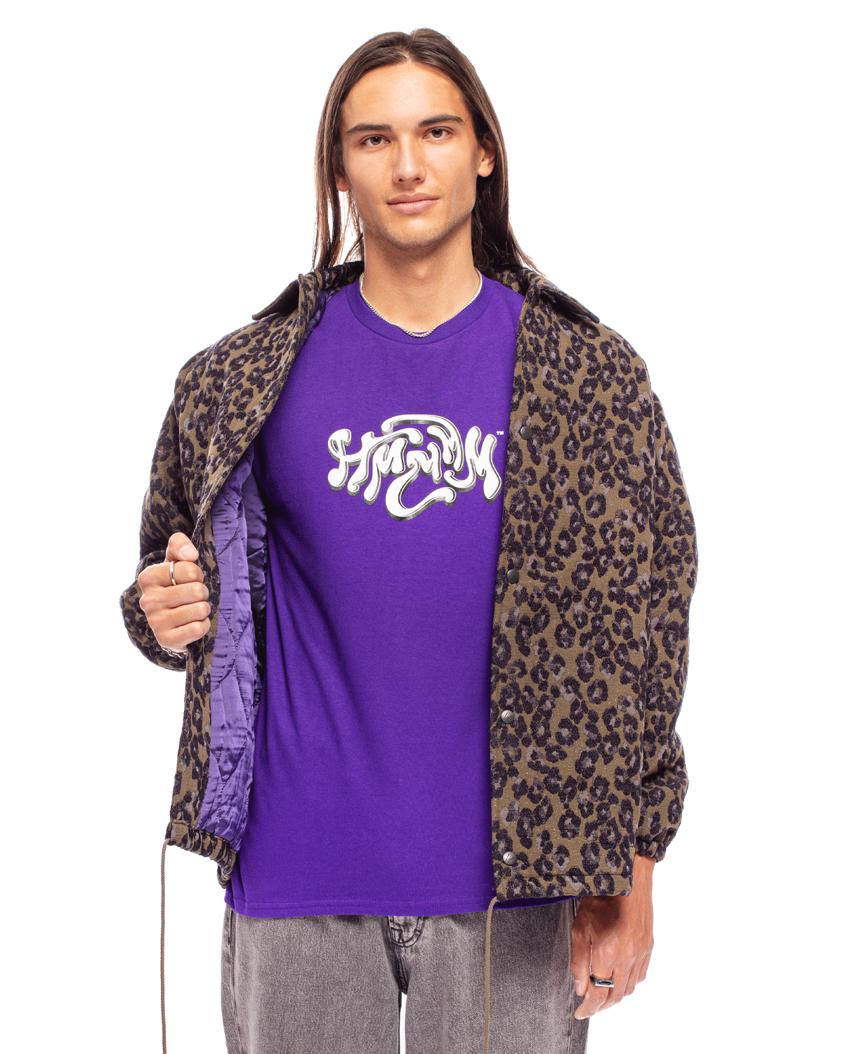 Swirl Short Sleeve Tee Purple