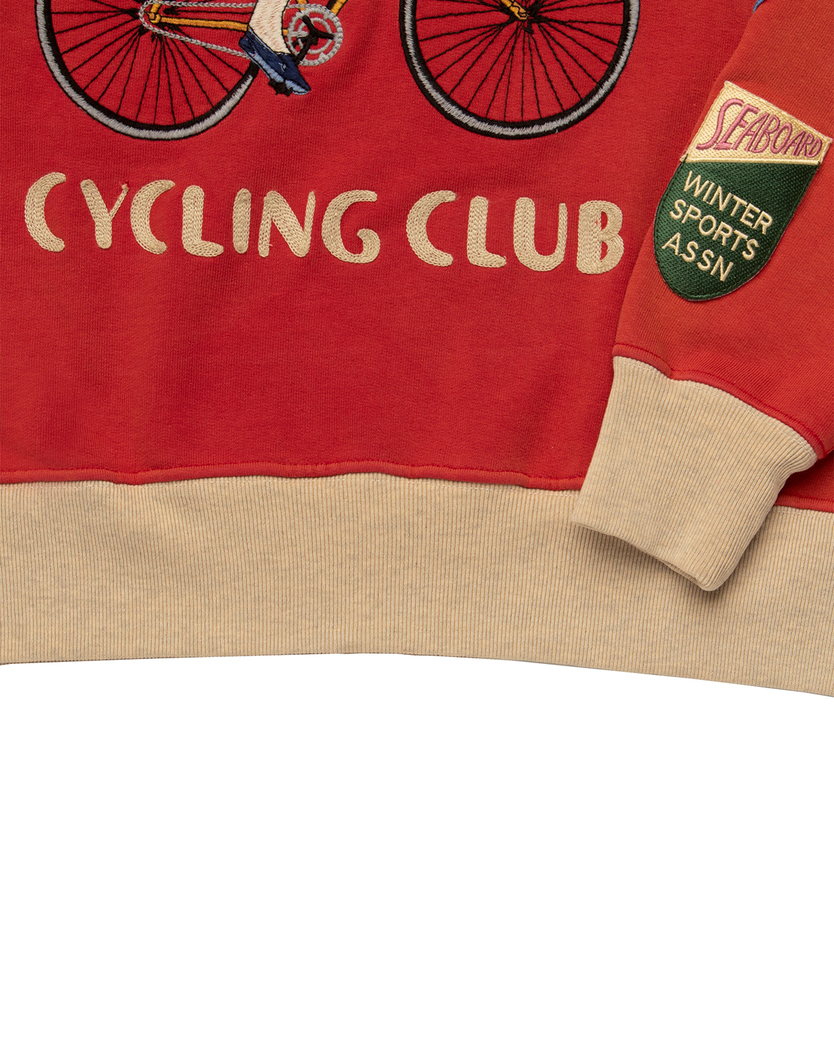 Sycamore Cycling Cotton Crewneck Red