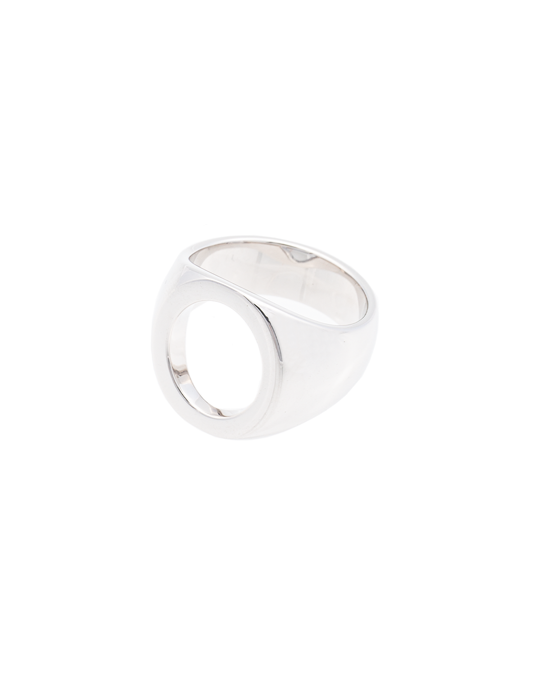 Oval Open Ring Silver