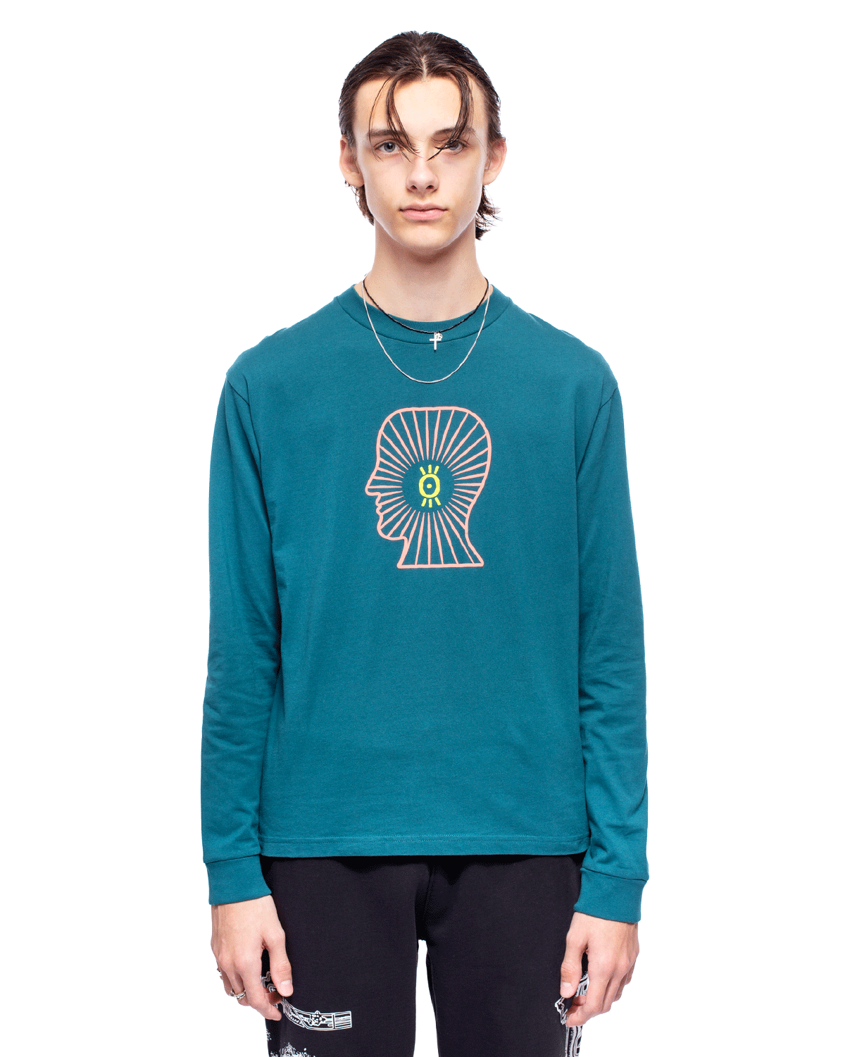 Visions Club Long Sleeve Tee Teal