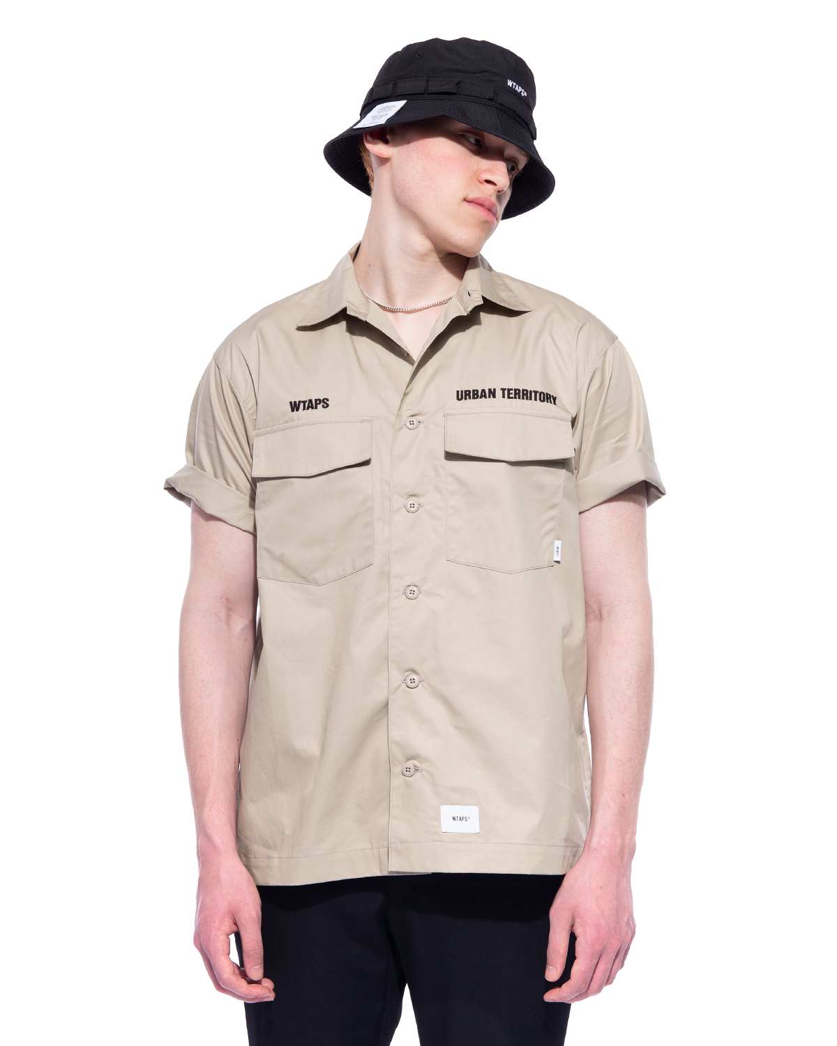 BUDS / SS / COTTON TWILL Shirt Beige