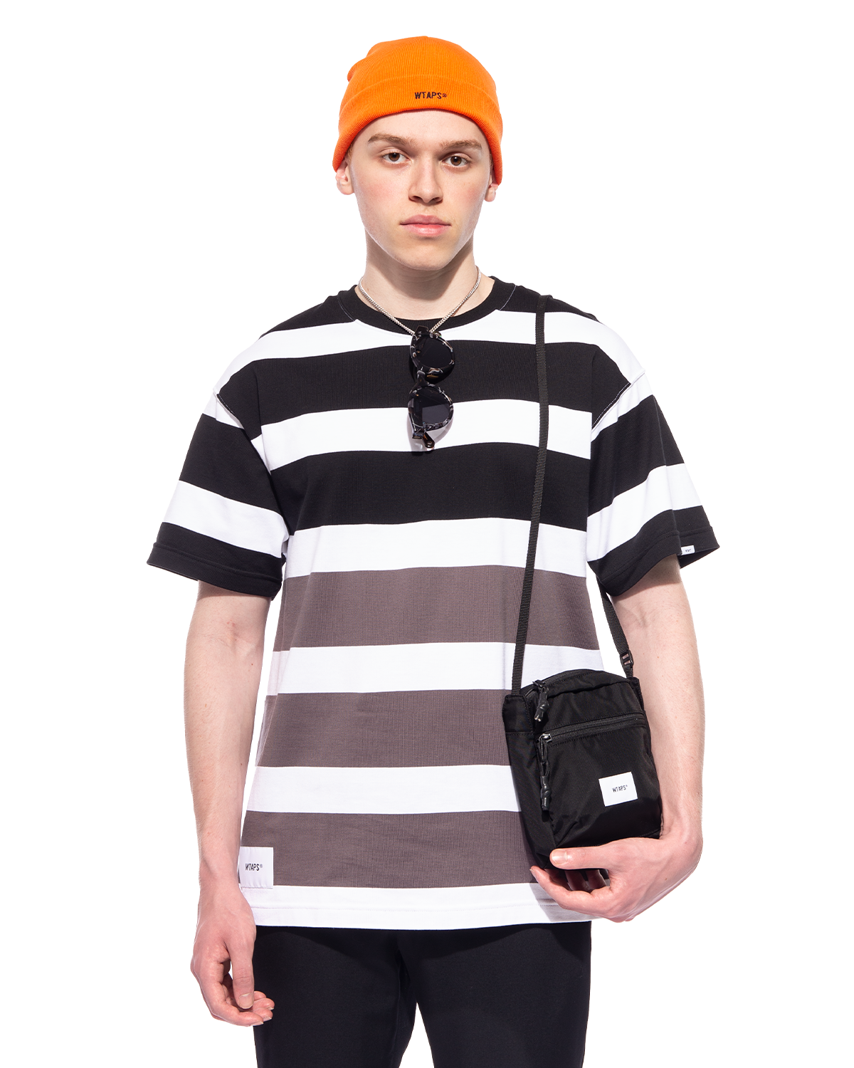 LANE / SS / COTTON T-Shirt Black