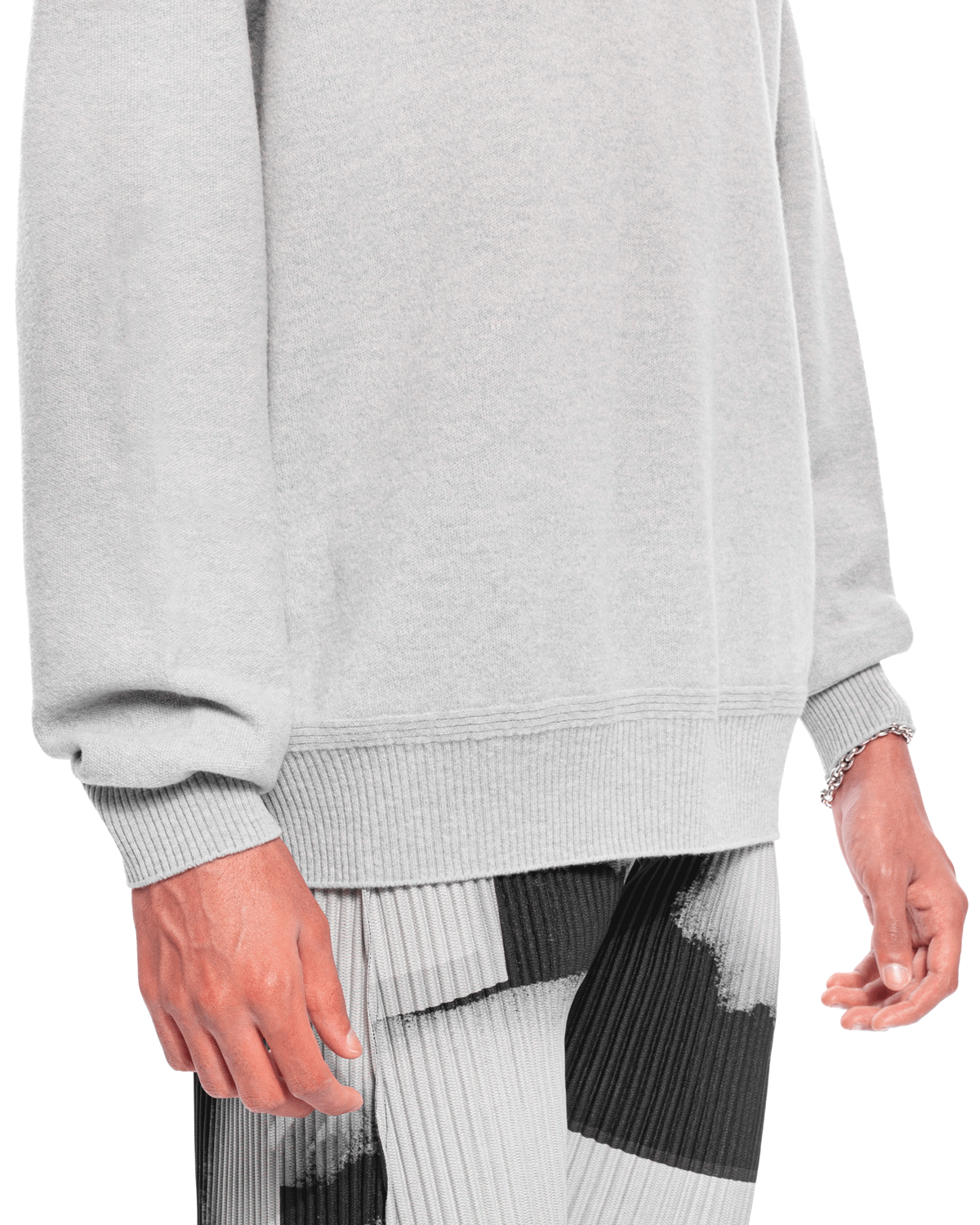 Wool Smooth Sweater Light Gray (no.11)