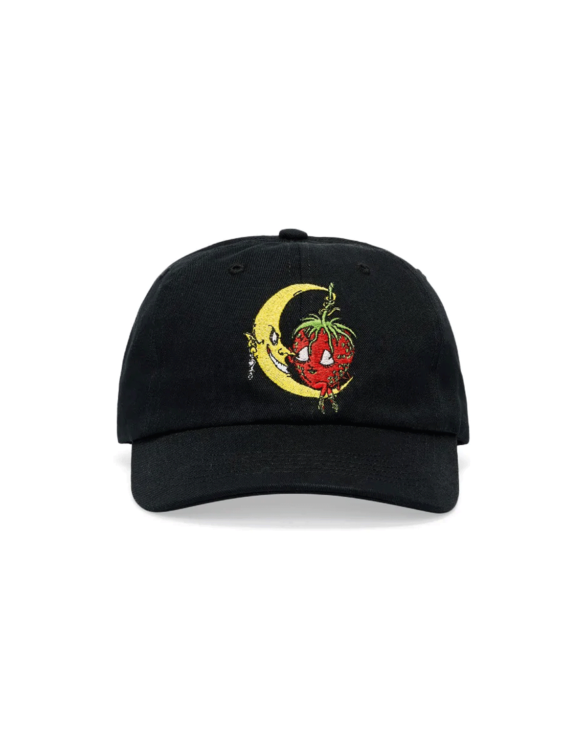 SHF Embroidered Six Panel Cap Woven Black