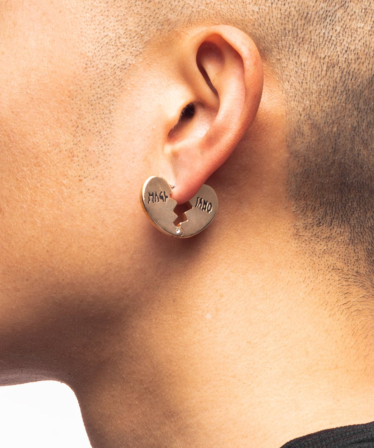 Broken Heart Earring Polished Brass - LIKELIHOOD