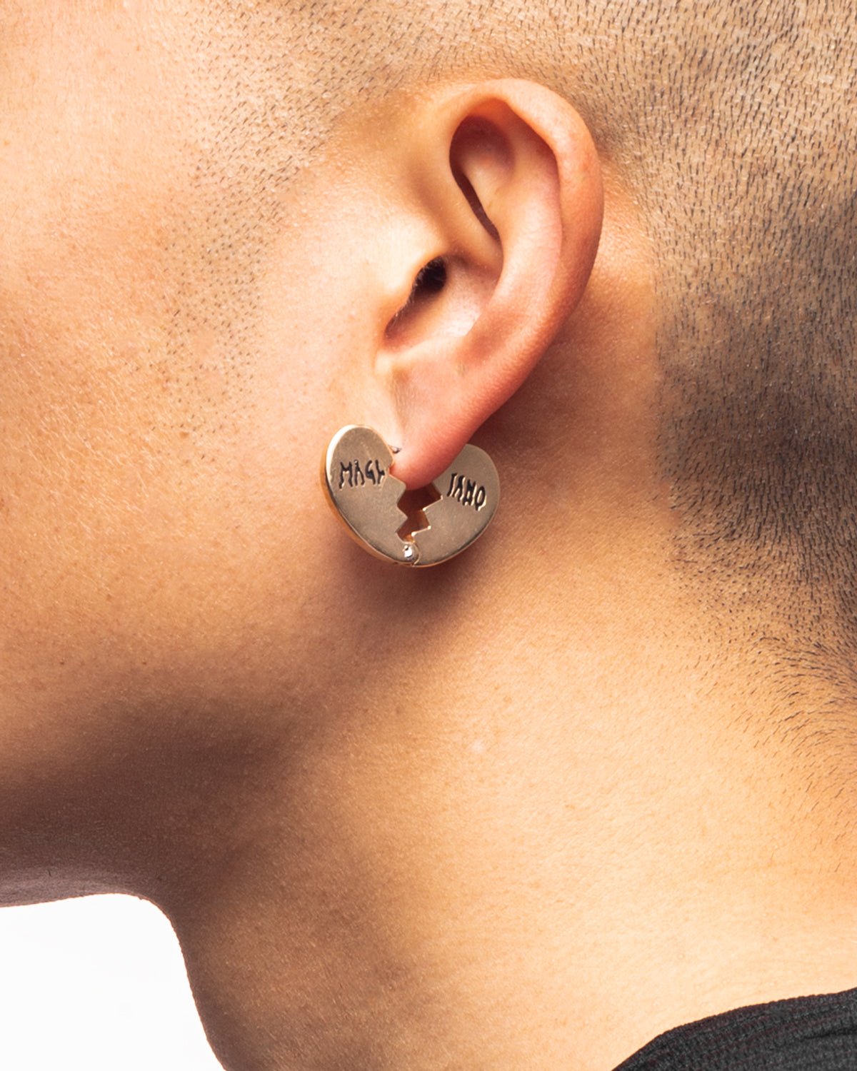 Broken Heart Earring Polished Brass - LIKELIHOOD