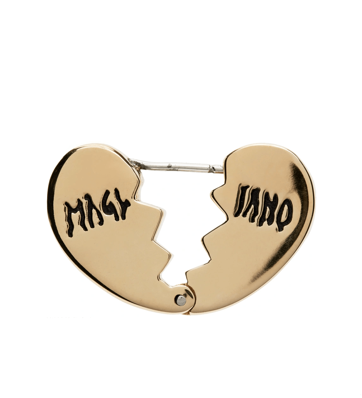 Broken Heart Earring Polished Brass - LIKELIHOOD