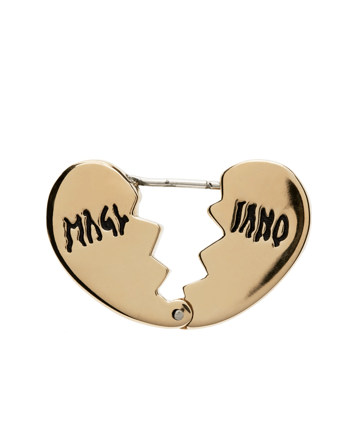 Broken Heart Earring Polished Brass - LIKELIHOOD