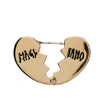 Broken Heart Earring Polished Brass - LIKELIHOOD