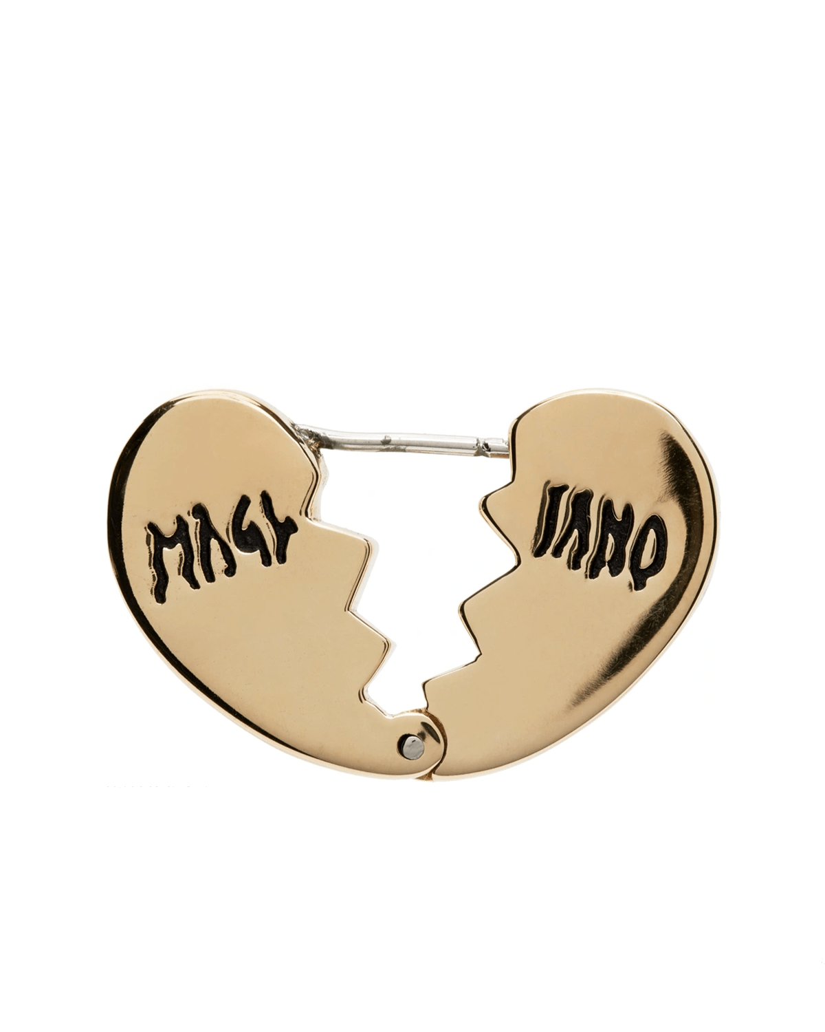 Broken Heart Earring Polished Brass - LIKELIHOOD