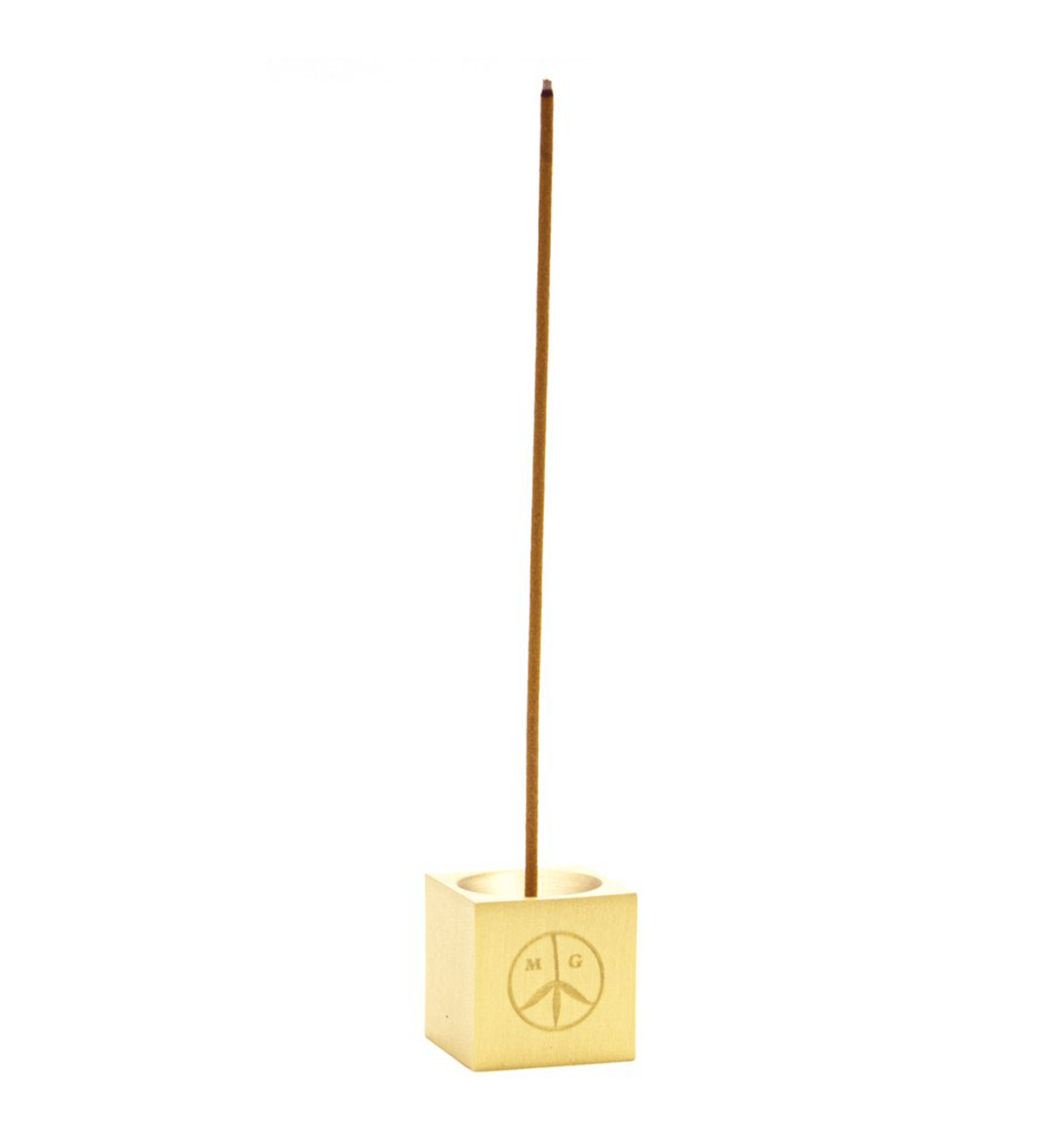 Cube Brass Incense Burner - LIKELIHOOD