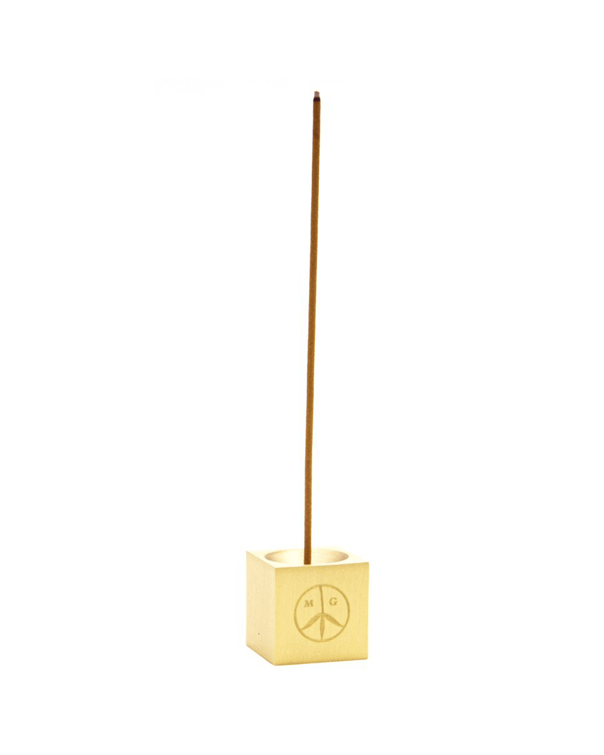 Cube Brass Incense Burner - LIKELIHOOD