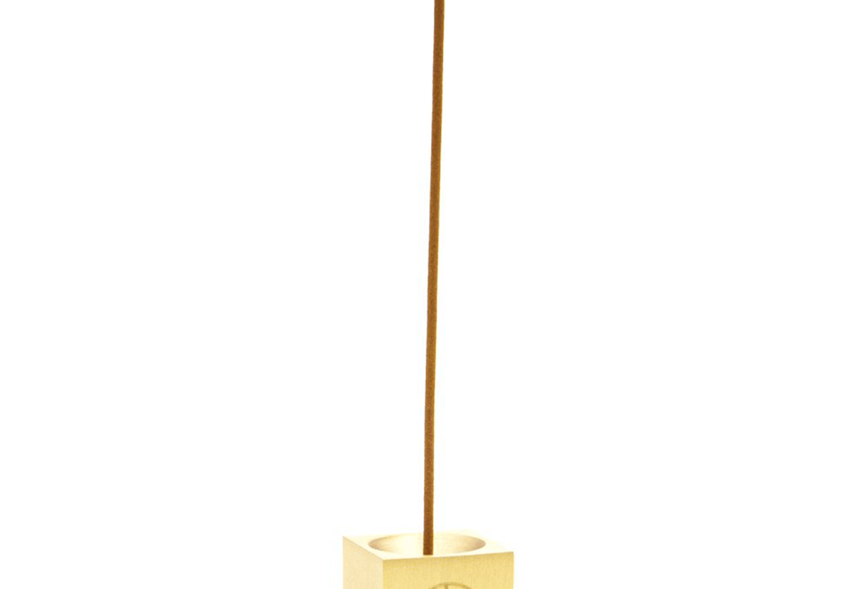 Cube Brass Incense Burner - LIKELIHOOD
