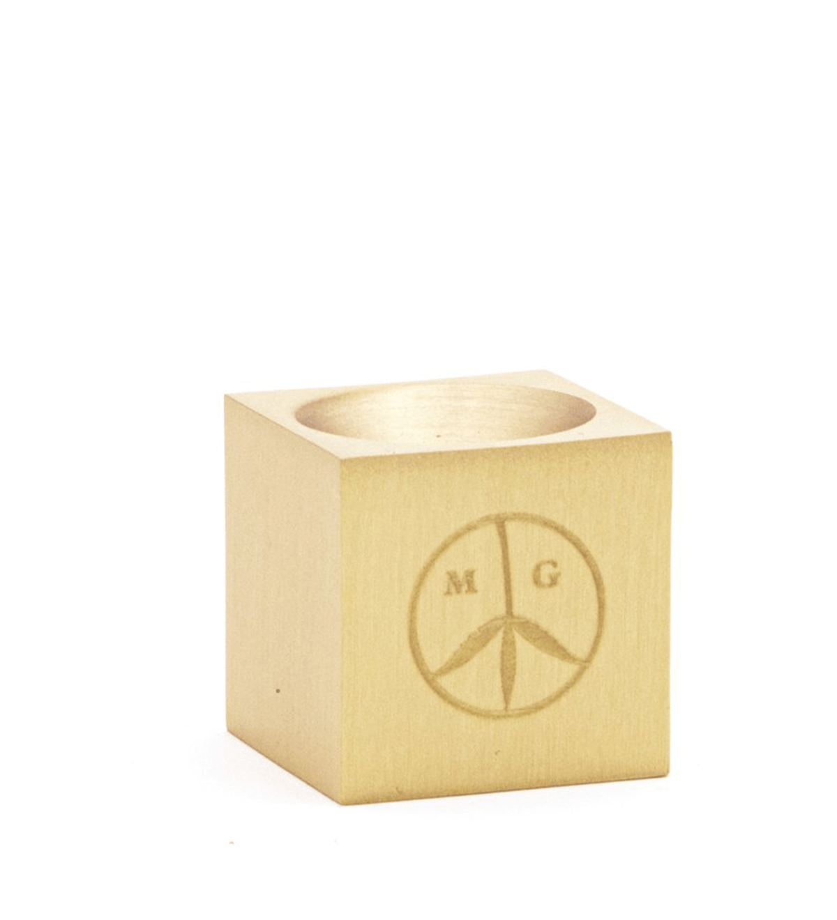 Cube Brass Incense Burner - LIKELIHOOD