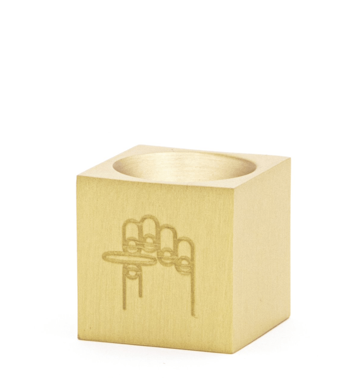 Cube Brass Incense Burner - LIKELIHOOD