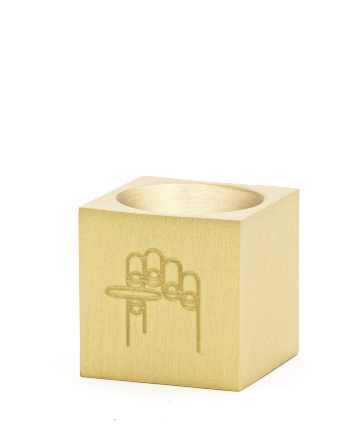 Cube Brass Incense Burner - LIKELIHOOD