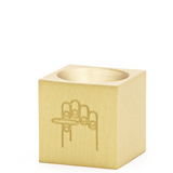 Cube Brass Incense Burner - LIKELIHOOD