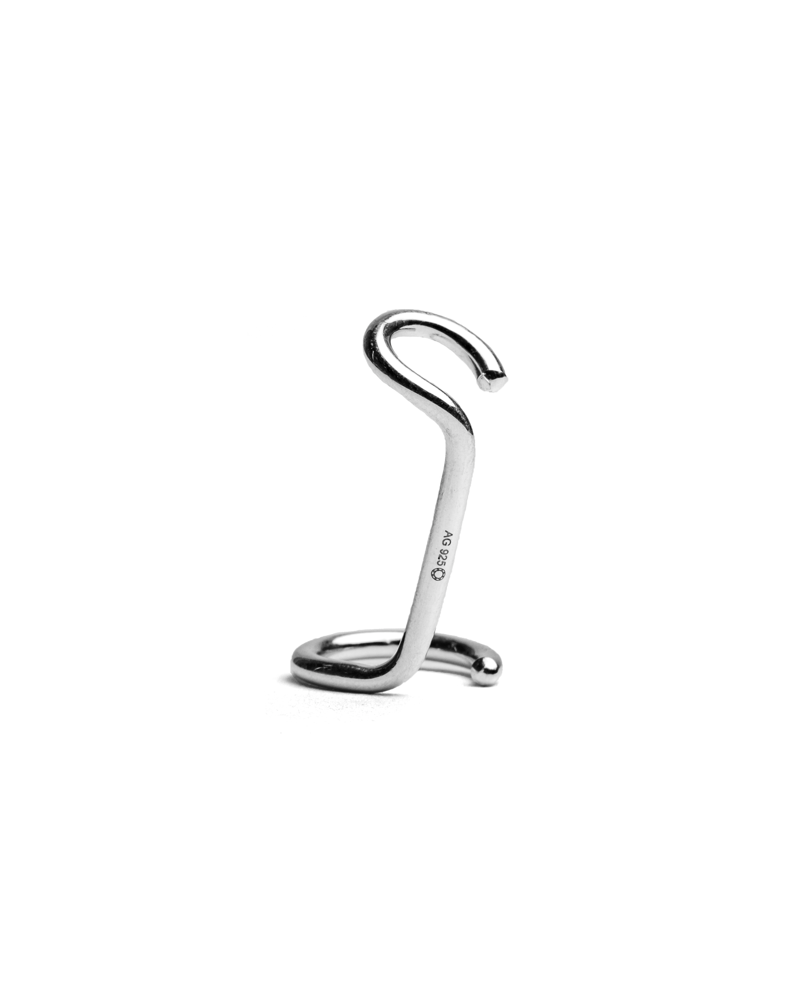 Double Wire Bold Earcuff Silver