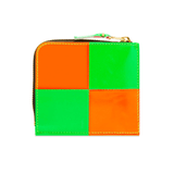 Fluorescent Squares Orange/Green Half Zip - LIKELIHOOD