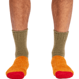 Hemp Color Block Crew Socks - LIKELIHOOD