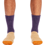 Hemp Color Block Crew Socks - LIKELIHOOD