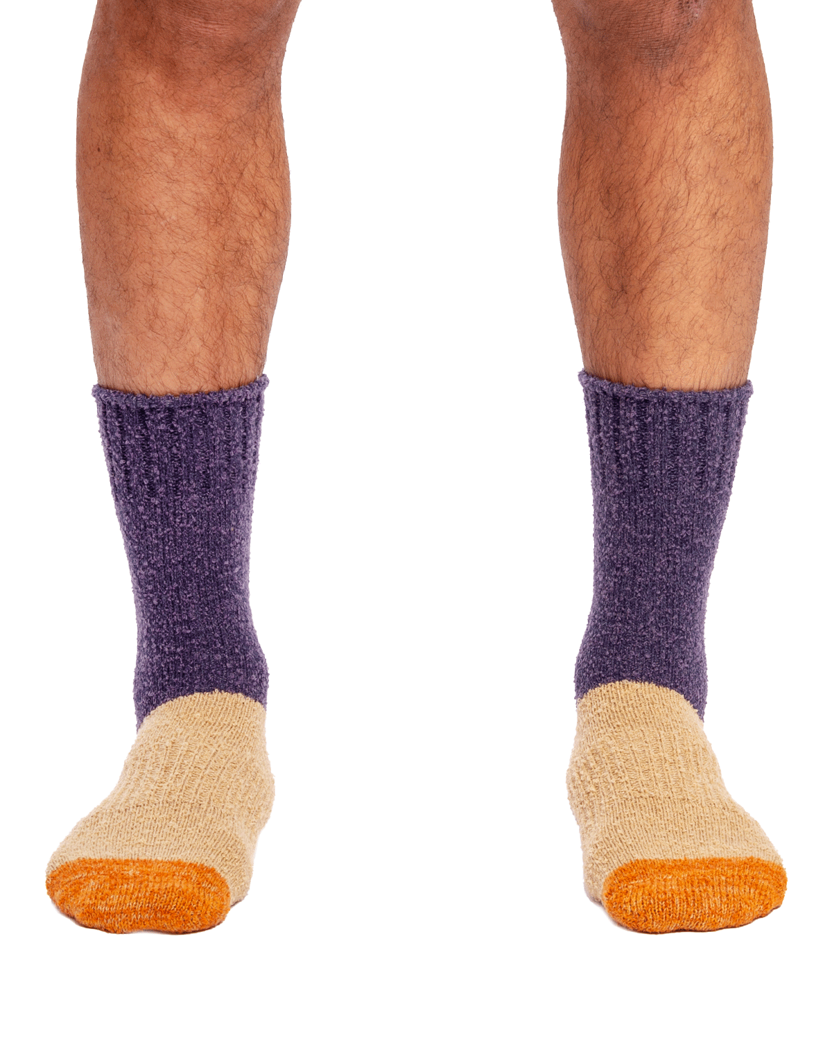 Hemp Color Block Crew Socks - LIKELIHOOD