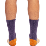 Hemp Color Block Crew Socks - LIKELIHOOD