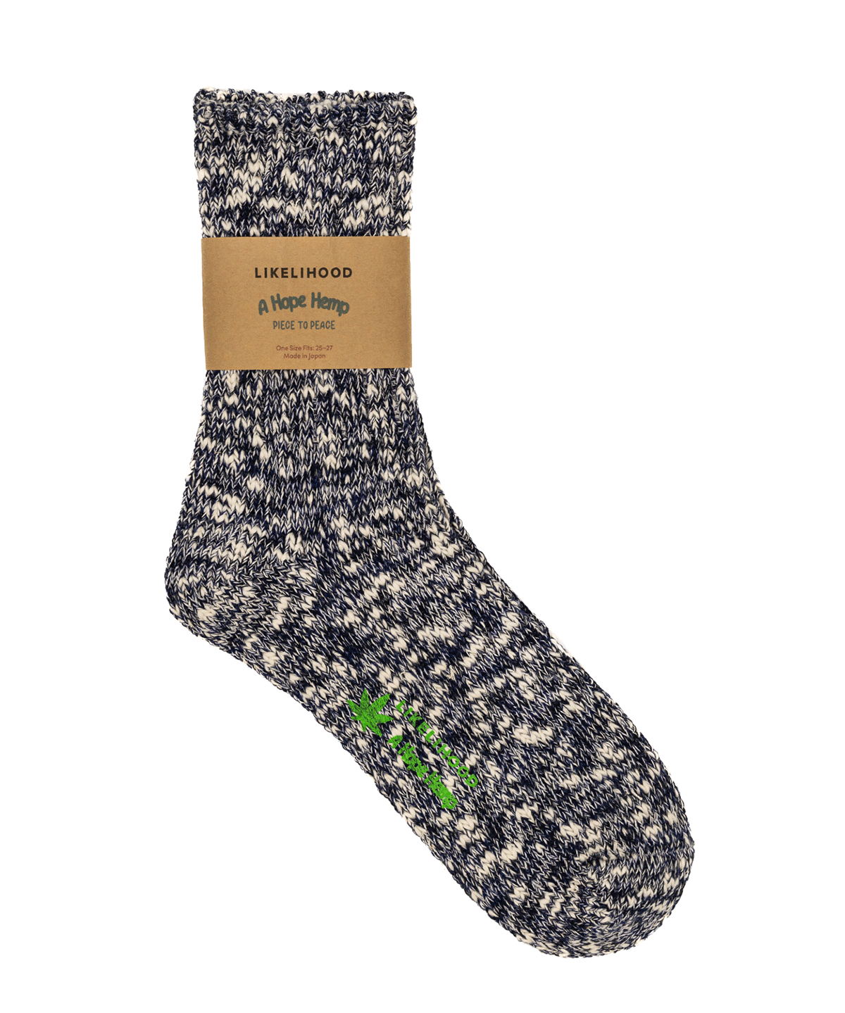 LIKELIHOOD x A Hope Hemp Hemp/Cotton Crew Sock - LIKELIHOOD