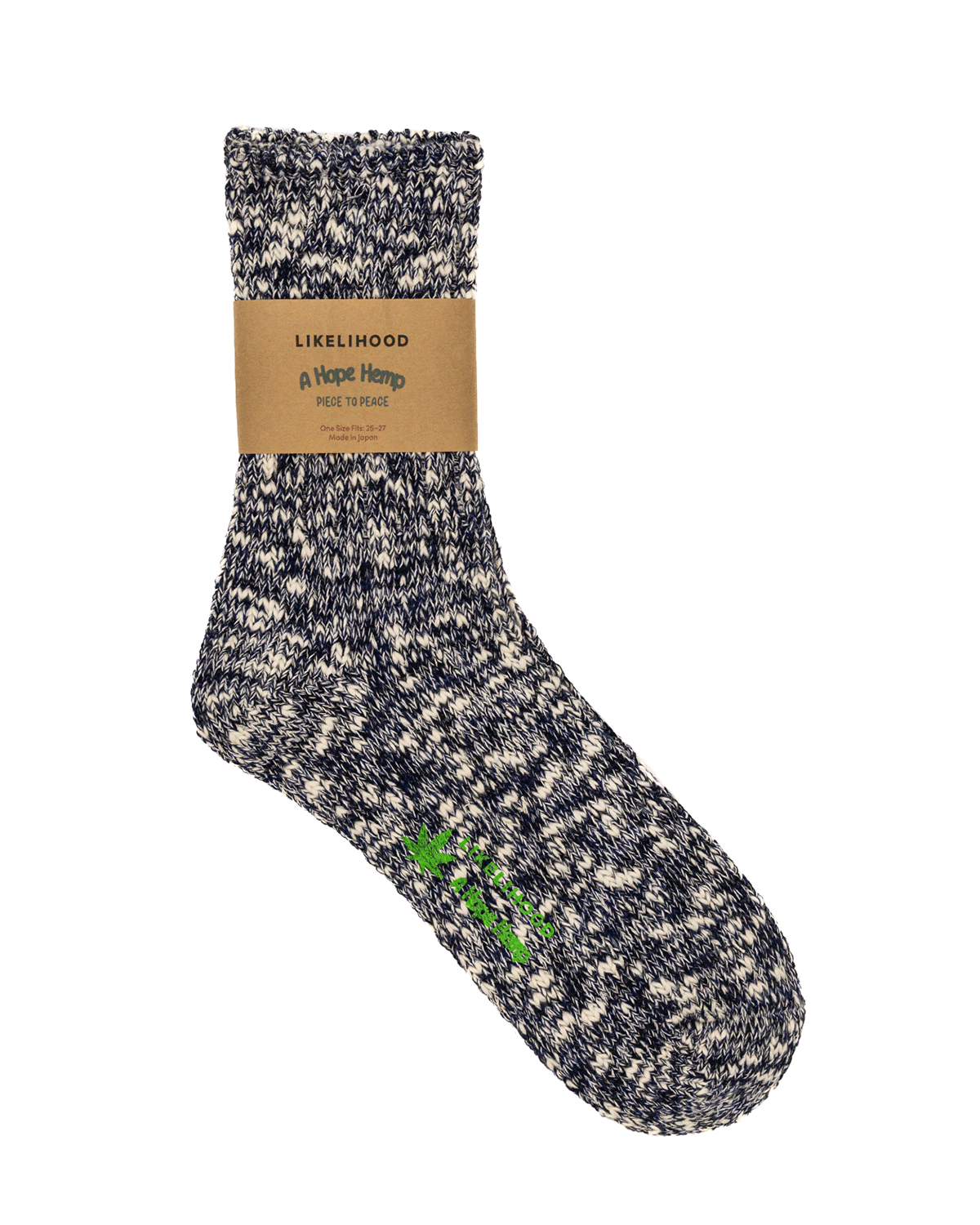 LIKELIHOOD x A Hope Hemp Hemp/Cotton Crew Sock - LIKELIHOOD