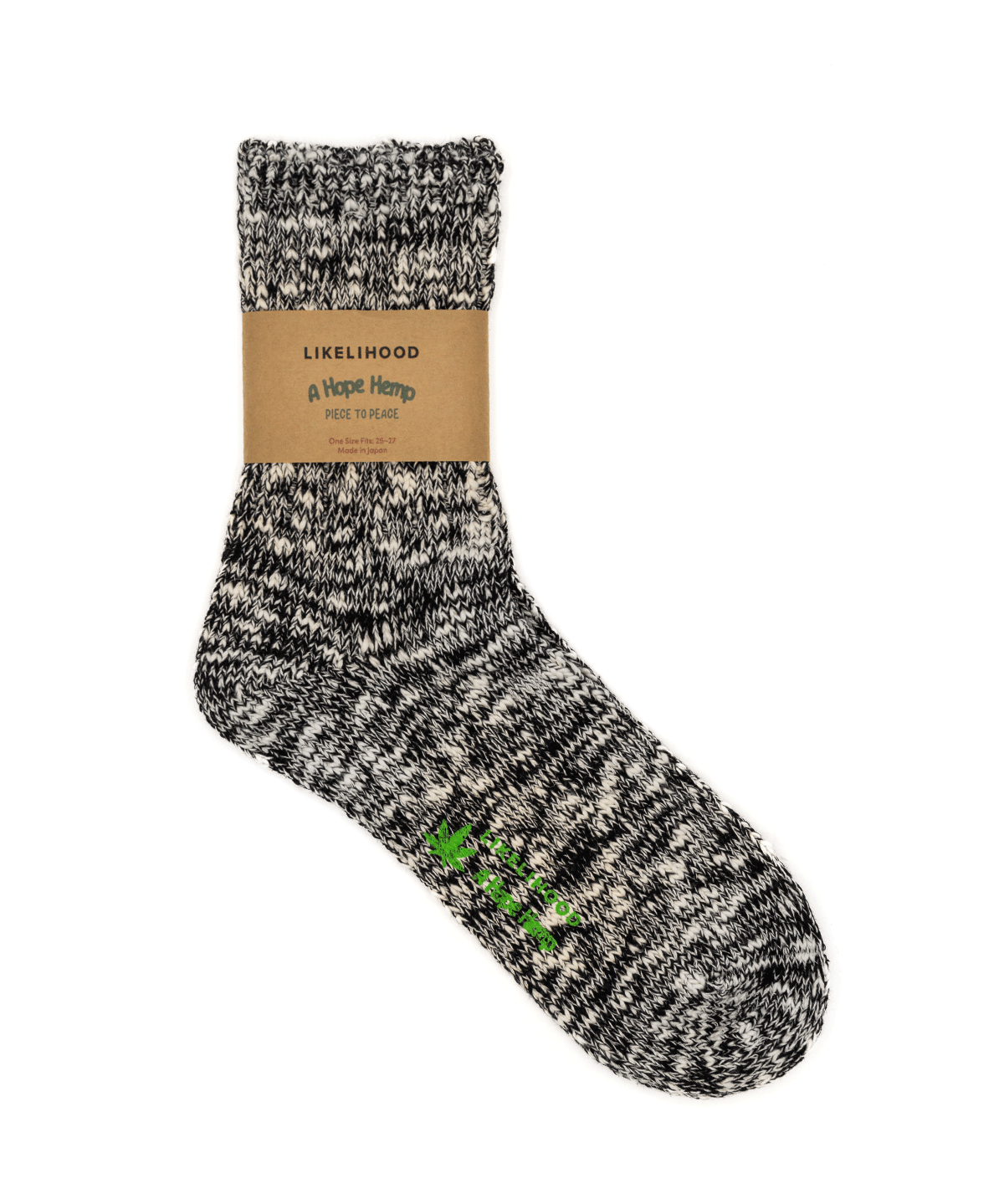 LIKELIHOOD x A Hope Hemp Hemp/Cotton Crew Sock - LIKELIHOOD