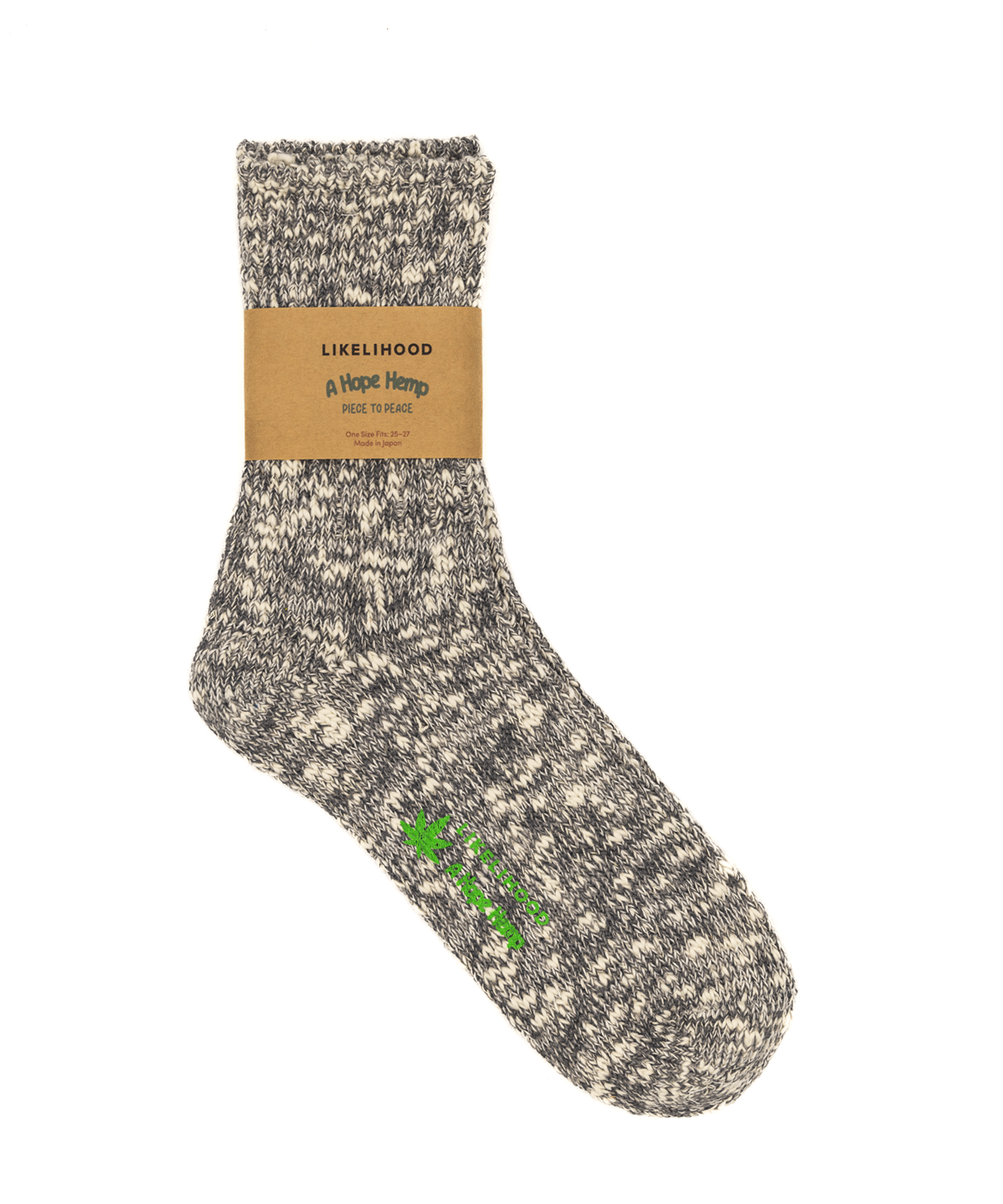LIKELIHOOD x A Hope Hemp Hemp/Cotton Crew Sock - LIKELIHOOD