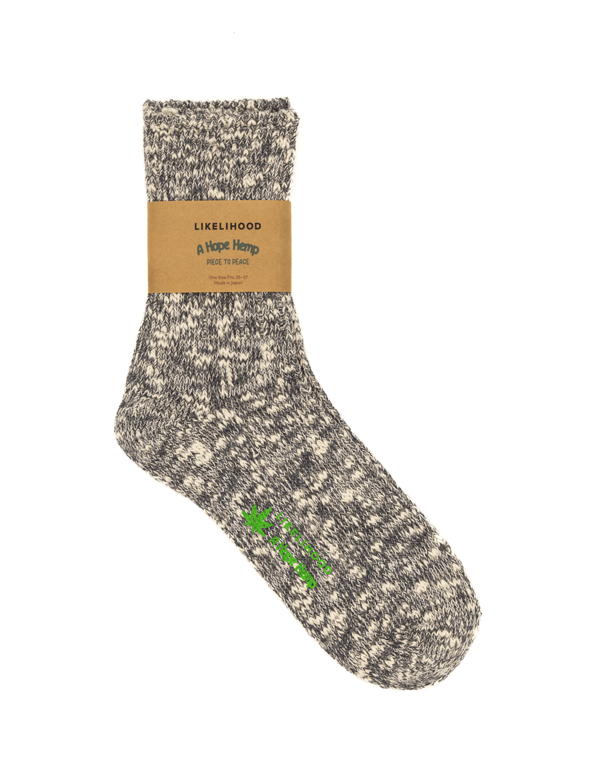 LIKELIHOOD x A Hope Hemp Hemp/Cotton Crew Sock - LIKELIHOOD